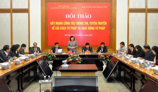 Đẩy mạnh công tác thông tin, tuyên truyền về cải cách tư pháp và hoạt động tư pháp